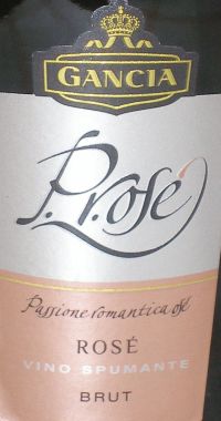 Gancia Prose P.r.ose Passione romantica ose Rose Vino Spumante Brut