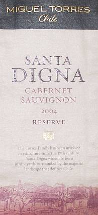 Santa Digna Cabernet Sauvignon Reserve