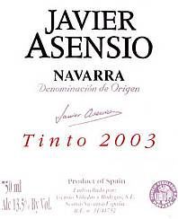 Javier Asensio Navarra Tinto