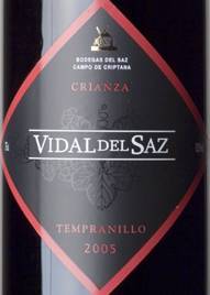 Vidal del Saz Tempranillo Crianza