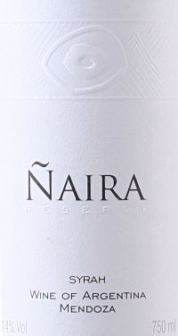 Naira Reserve Syrah
