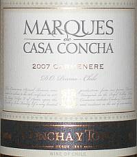 Marques de Casa Concha Carmenere
