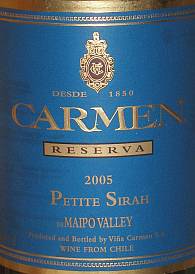 Carmen Reserva Petite Sirah