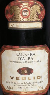 Veglio Barbera d`Alba