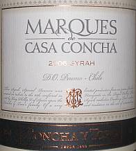 Marques de Casa Concha Shiraz