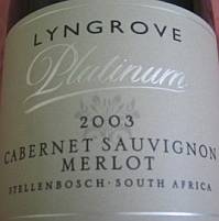 Lyngrove Platinium Cabernet Sauvignon Merlot