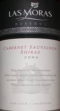 Las Moras Reserva Cabernet Sauvignon Shiraz