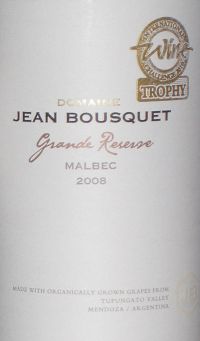 Jean Bousquet Malbec Grande Reserve