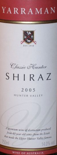Yarraman Classic Hunter Shiraz