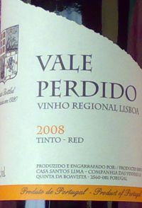 Vale Perdido Vinho Regional Lisboa