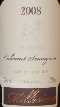 Aurora Cabernet Sauvignon Millesime