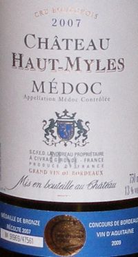 Chateau Haut-Myles Medoc