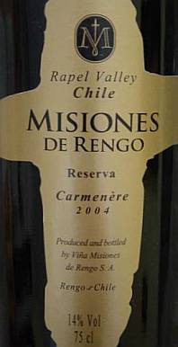 Misiones de Rengo Reserva Carmenere