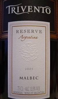 Trivento Malbec Reserve