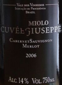 Miolo Cuvee Giuseppe Cabernet Sauvignon Merlot