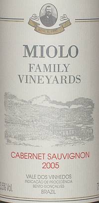 Miolo Family Vineyards Cabernet Sauvignon