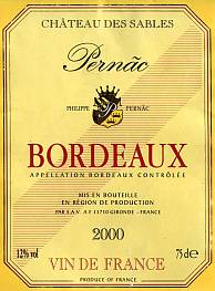 Pernac Bordeaux
