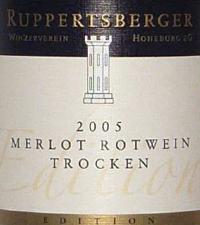 Ruppertsberger Winzerverein Hoheburg Rotwein Cuvee Trocken Edition