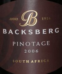 Backsberg Pinotage