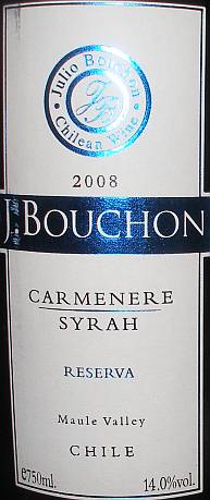 J.Bouchon Carmenere Syrah Reserva