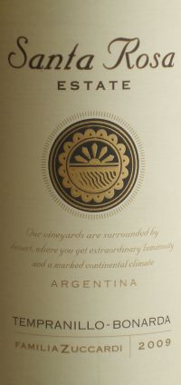 Santa Rosa Estate Tempranillo Bonarda