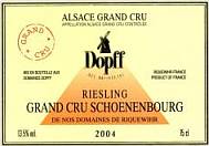 Alsace Dopff Riesling Grand Cru Schoenenbourg