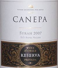 Canepa Shiraz Reserva Privada