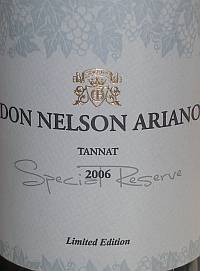 Don Nelson Ariano Tannat Special Reserve Limited Edition