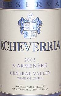 Echeverria Reserva Carmenere
