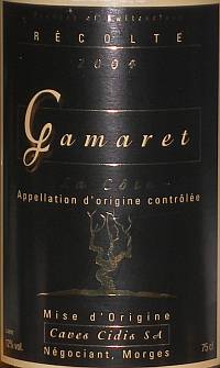 Gamaret La Cote Caves Cidis