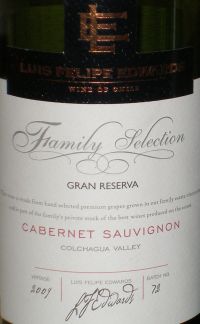 Luis Felipe Edwards Family Selection Gran Reserva Cabernet Sauvignon